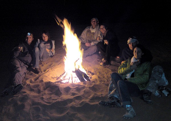 pilotage dans les dunes de l'erg chegaga et bivouac