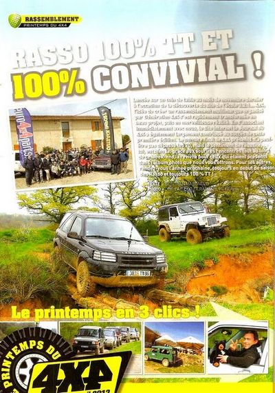 centre tout terrain, espace pour faire du 4x4